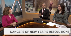 Dr. Allison Chase interview with Spectrum News about the dangers of New Year's Resolutions